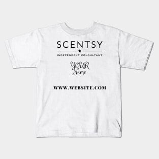 scentsy independent consultant gift ideas with custom name and website Kids T-Shirt